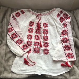 Handmade embroided blouse